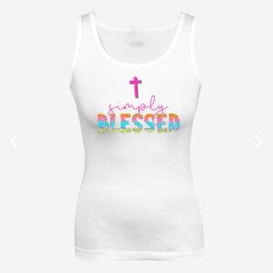 Ladies vest: Simply Blessed