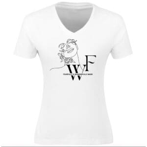 V-neck tee: Fearfully & Wonderfully made